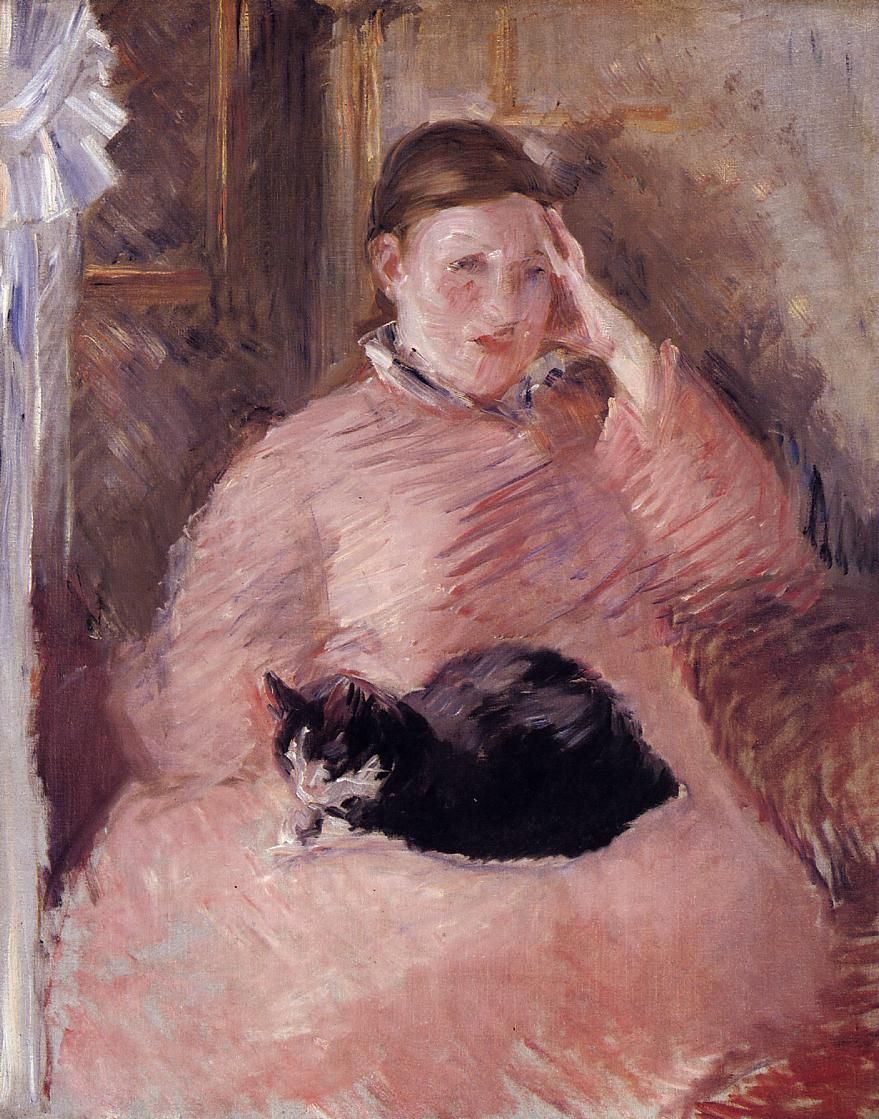 Эдуард Мане - Женщина с кошкой